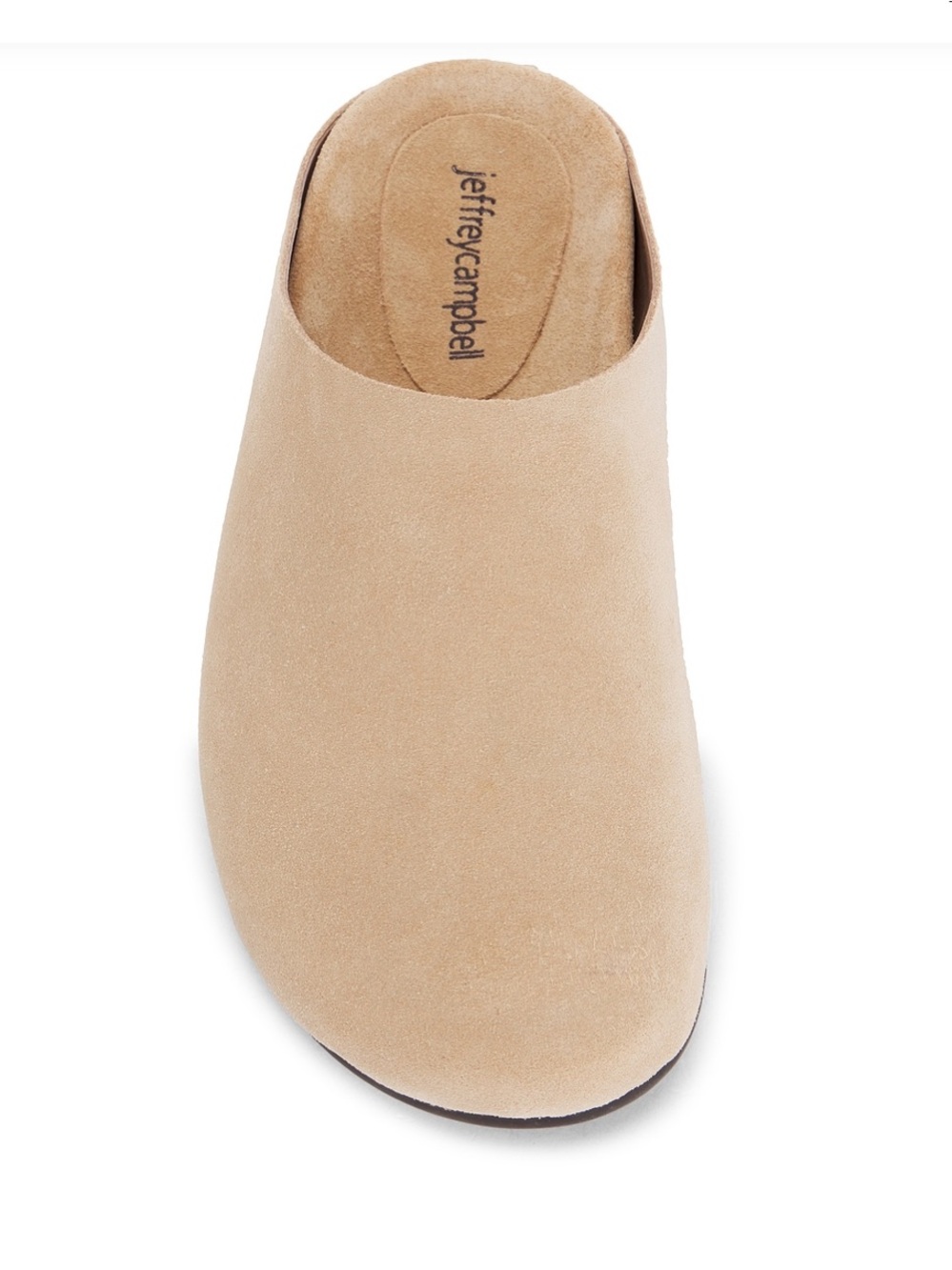 Jeffrey Campbell Content Clog Natural Suede Brown 7.5 NWT/LN